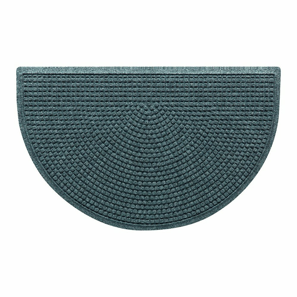 Plow & Hearth WaterHog® Indoor/Outdoor Cubes Half-Round Doormat, 24" x 39"