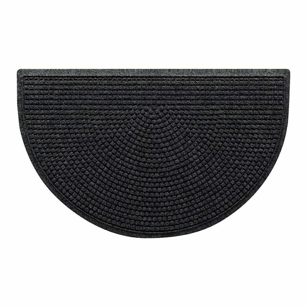 Plow & Hearth WaterHog® Indoor/Outdoor Cubes Half-Round Doormat, 24" x 39"