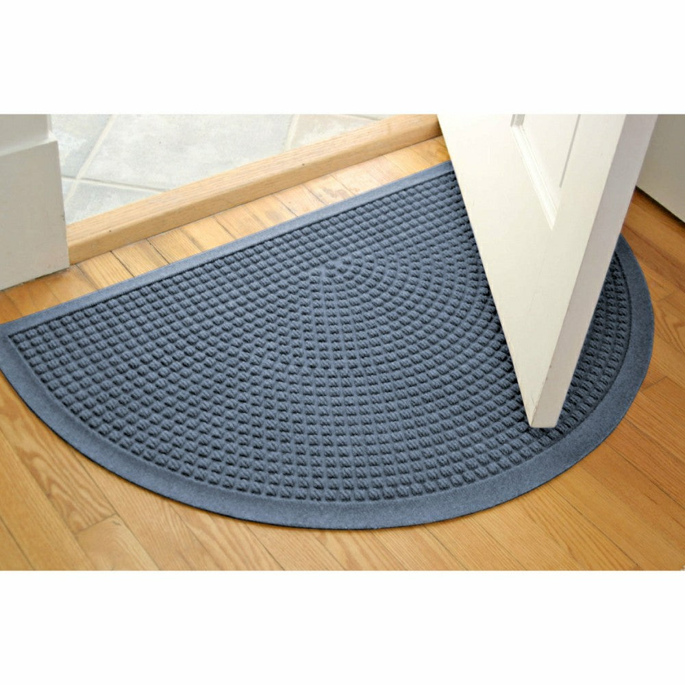 Plow & Hearth WaterHog® Indoor/Outdoor Cubes Half-Round Doormat, 24" x 39"