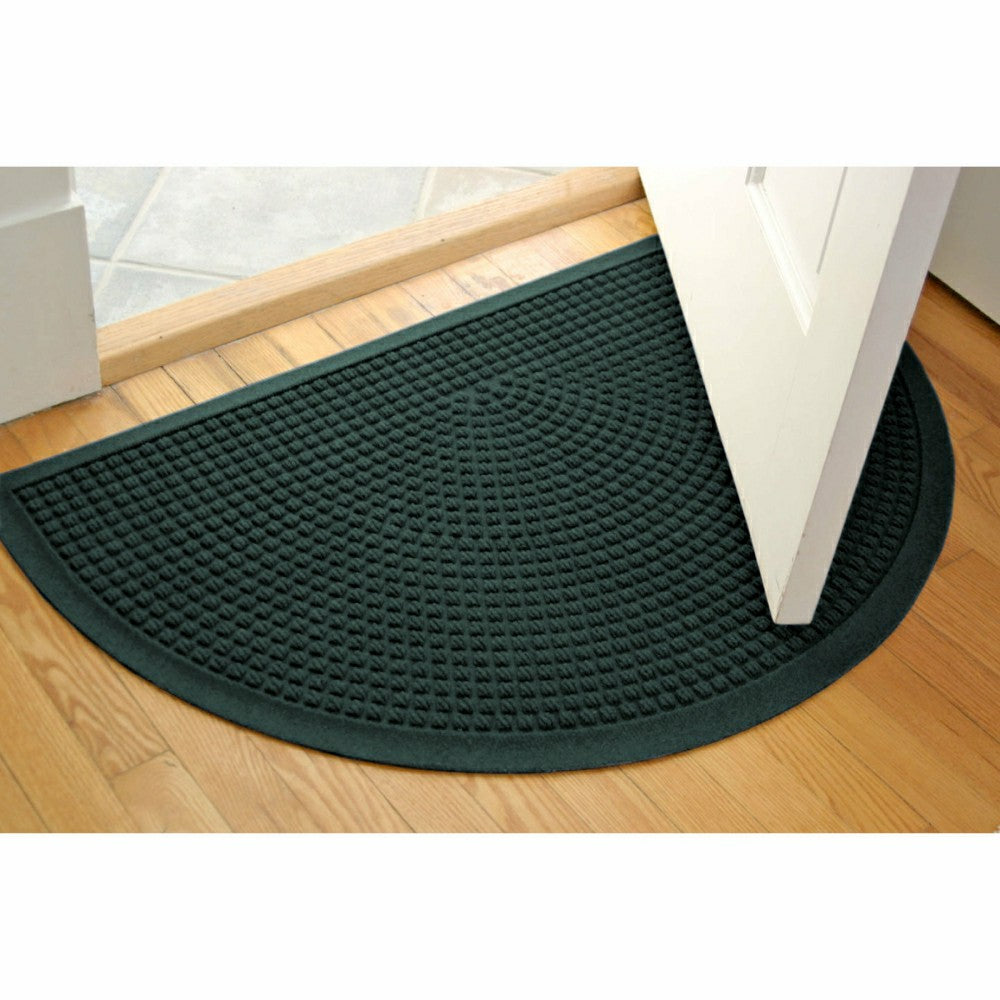 Plow & Hearth WaterHog® Indoor/Outdoor Cubes Half-Round Doormat, 24" x 39"