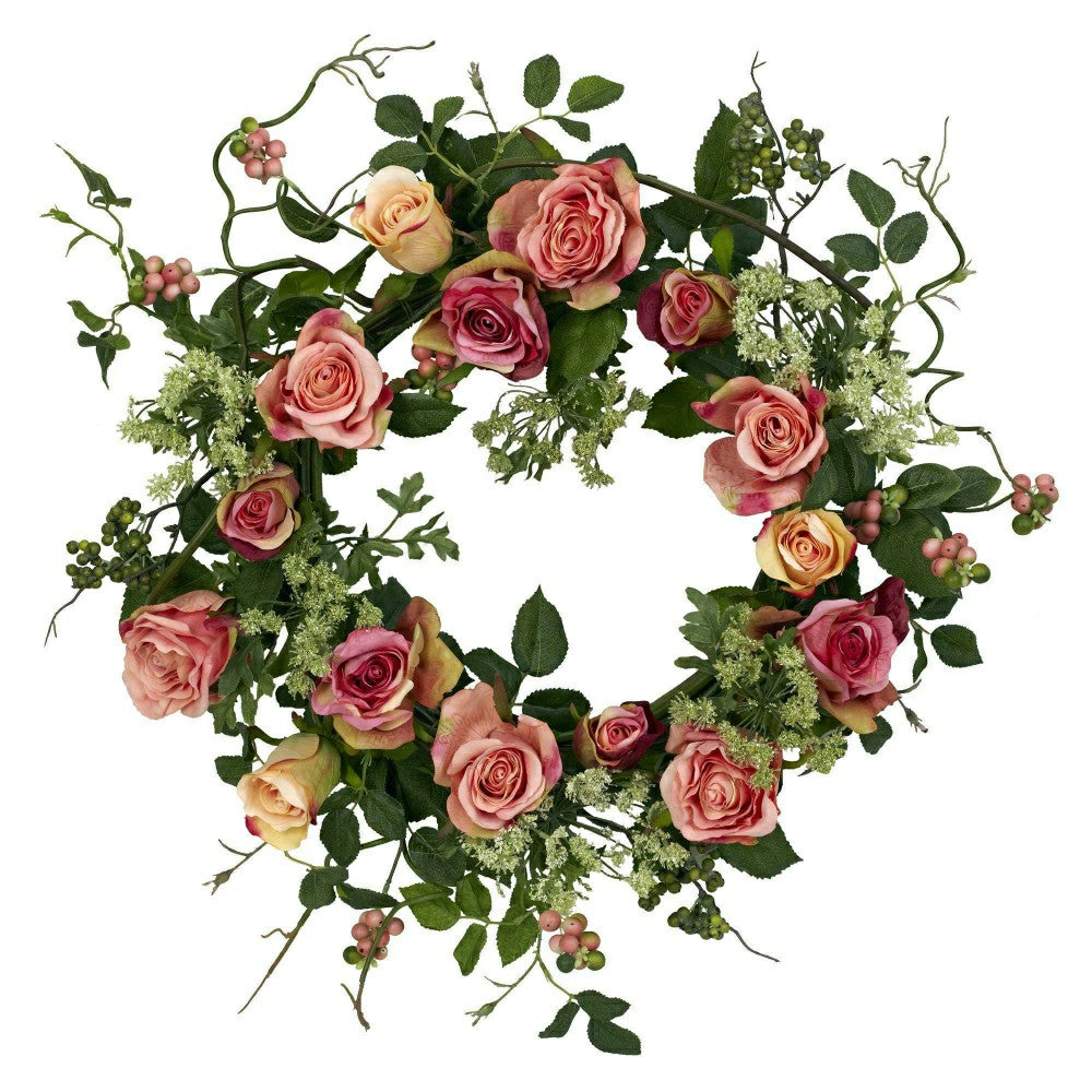 Plow & Hearth 20" Rose Wreath