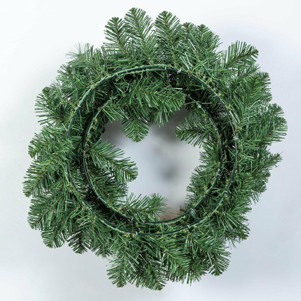 Plow & Hearth Holiday Porch-In-A-Box Lighted Montfair Pine Decorating Set