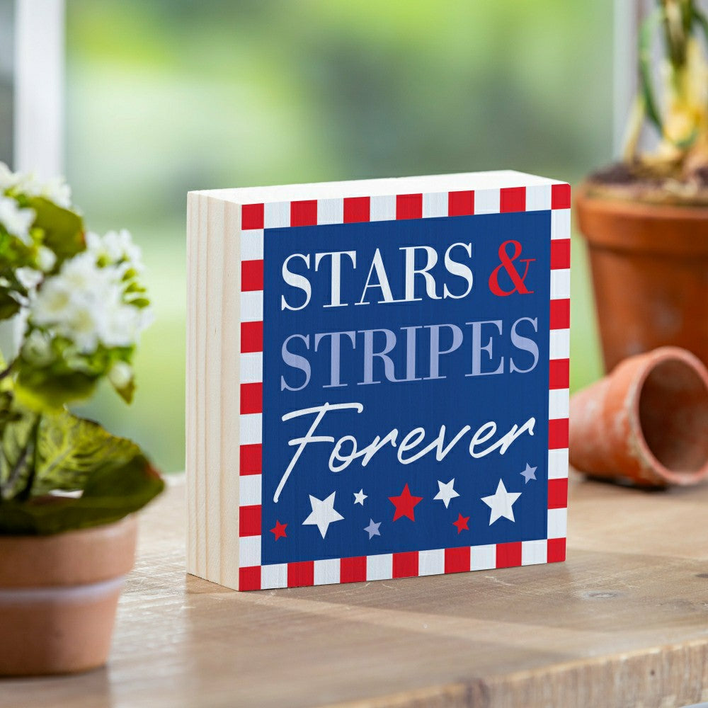 Plow & Hearth Americana Mantle Signs (18"x5" )