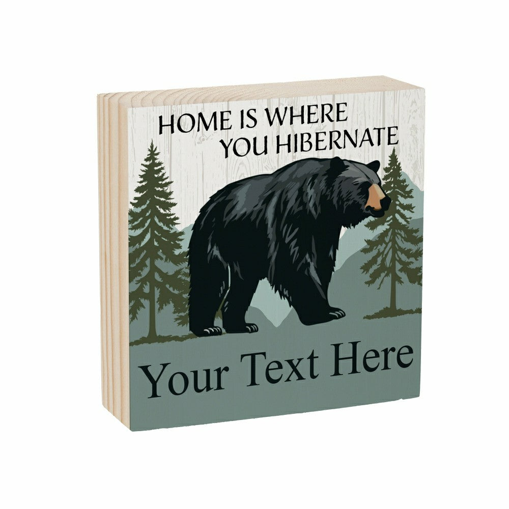 Plow & Hearth Northwoods Black Bear Mini Plock (6"x6”x1.9“)