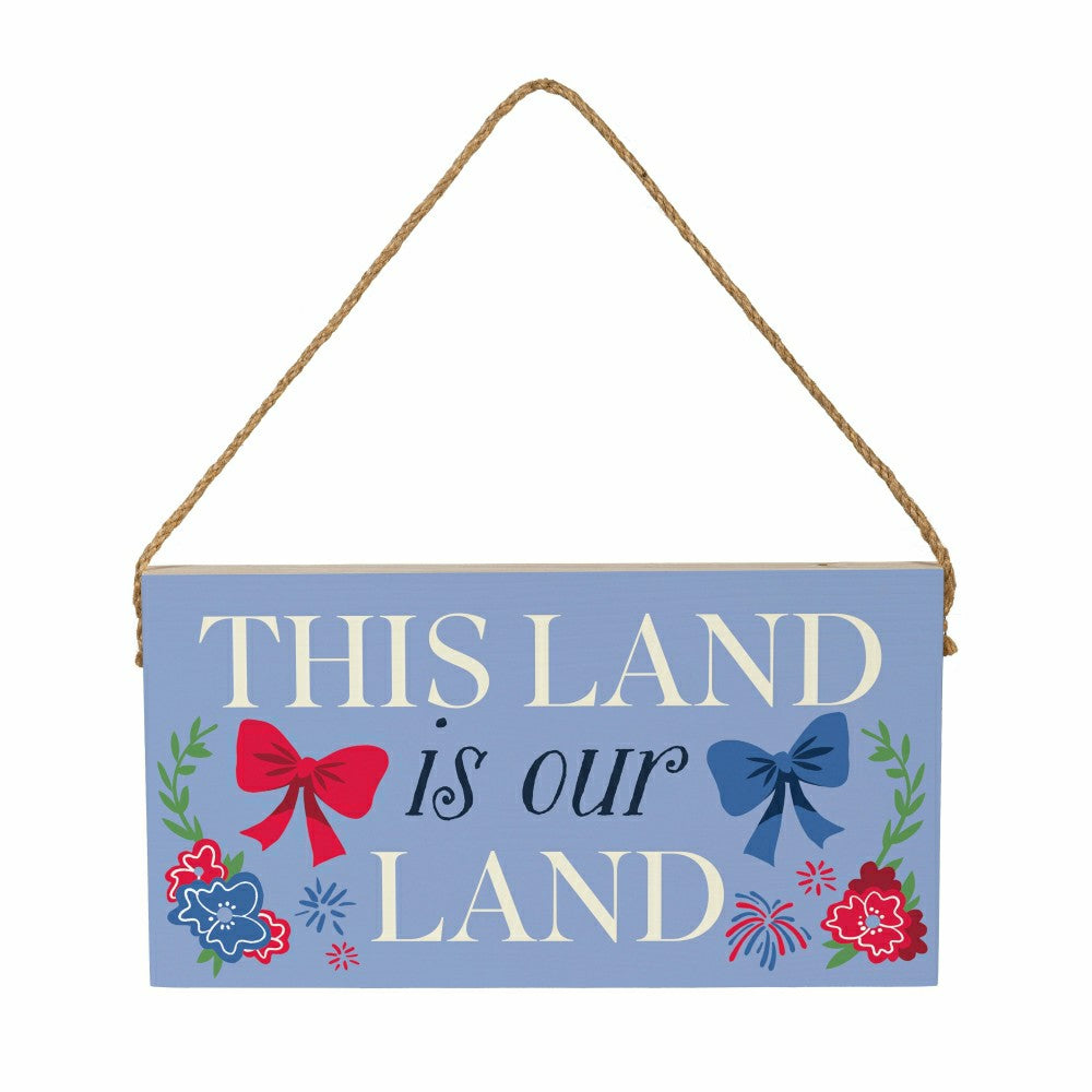 Plow & Hearth Americana Hanging Signs w/rope Landscape (11“x6”)​