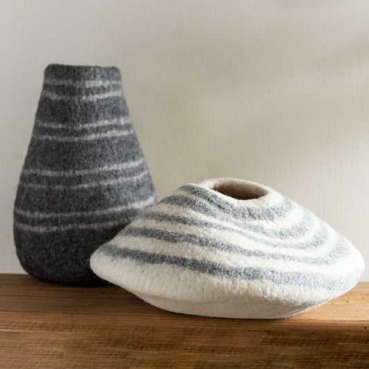 Plow & Hearth Wool Vases, Set of 2
