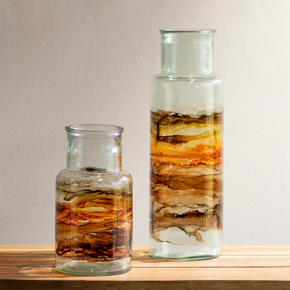 Plow & Hearth AMBER SHORT NOA VASE