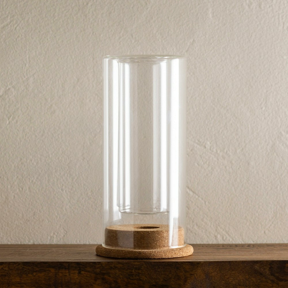 Plow & Hearth LED-Illuminated Glass Vase