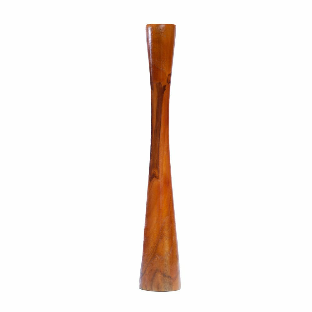 Plow & Hearth RESIN&WOOD CNDLR TL