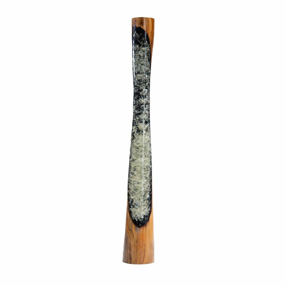 Plow & Hearth Small Wood & Resin Vase