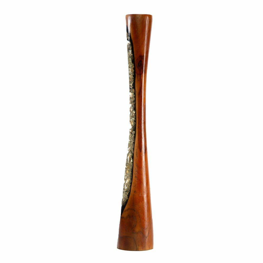 Plow & Hearth Small Wood & Resin Vase