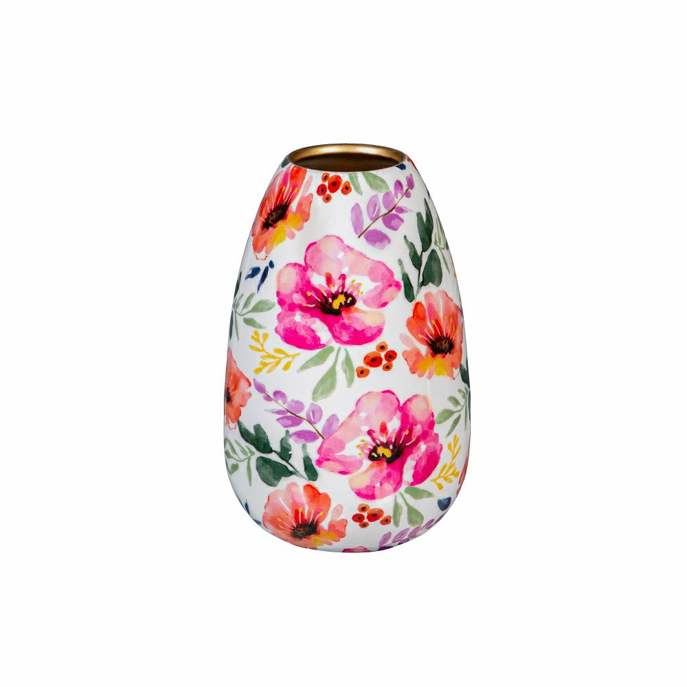 Plow & Hearth Pastels of Nature Metal Vase Set