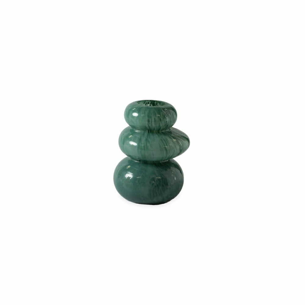 Plow & Hearth Cairn Glass Vases, Set of 3