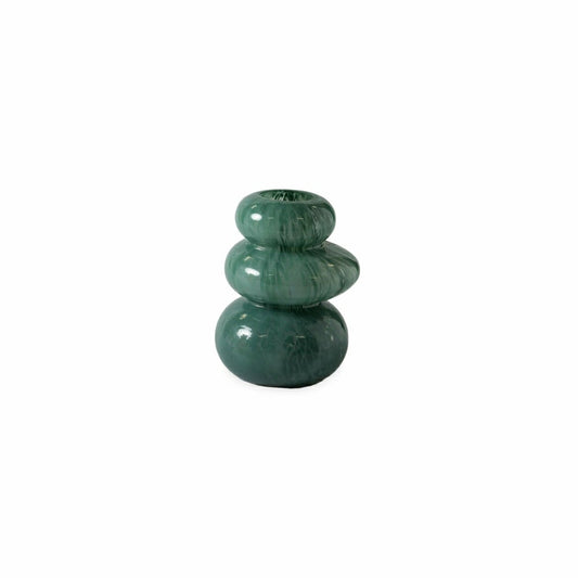 Plow & Hearth Cairn Glass Vases, Set of 3