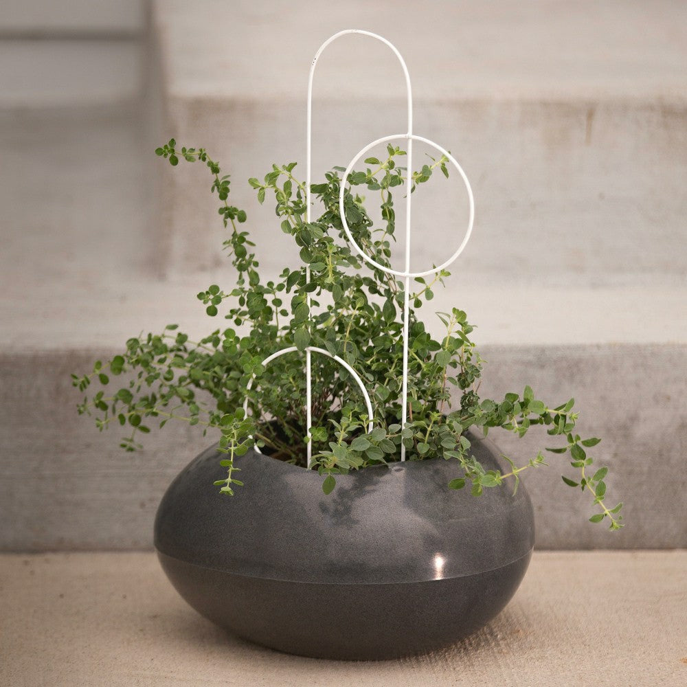 Plow & Hearth Globe Stone Planter
