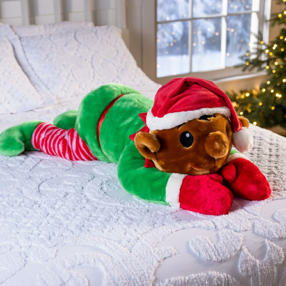 Plow & Hearth Tingle Elf Plush Cuddle Holiday Body Pillow