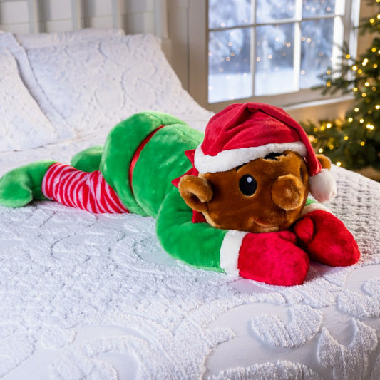 Plow & Hearth Tingle Elf Plush Cuddle Holiday Body Pillow