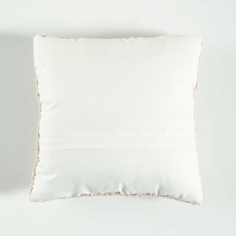 Plow & Hearth Santa Snow Angel Hand-Hooked Wool Throw Pillow