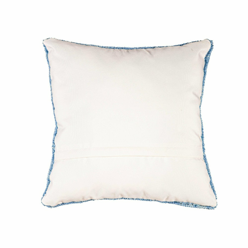 Plow & Hearth Indoor/Outdoor Bee Hooked Polypropylene Throw Pillow