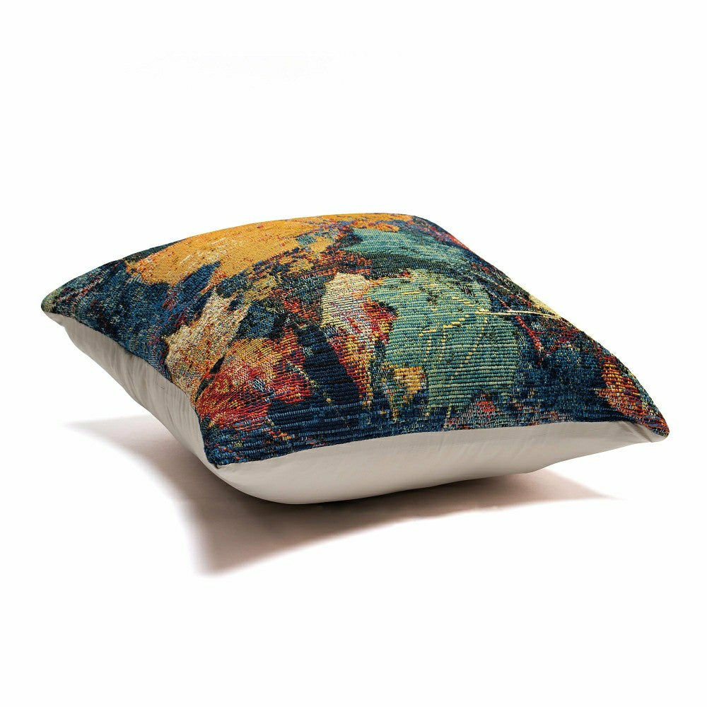 Plow & Hearth Indoor/Outdoor Autumn Leaves Polypropylene Throw Pillow