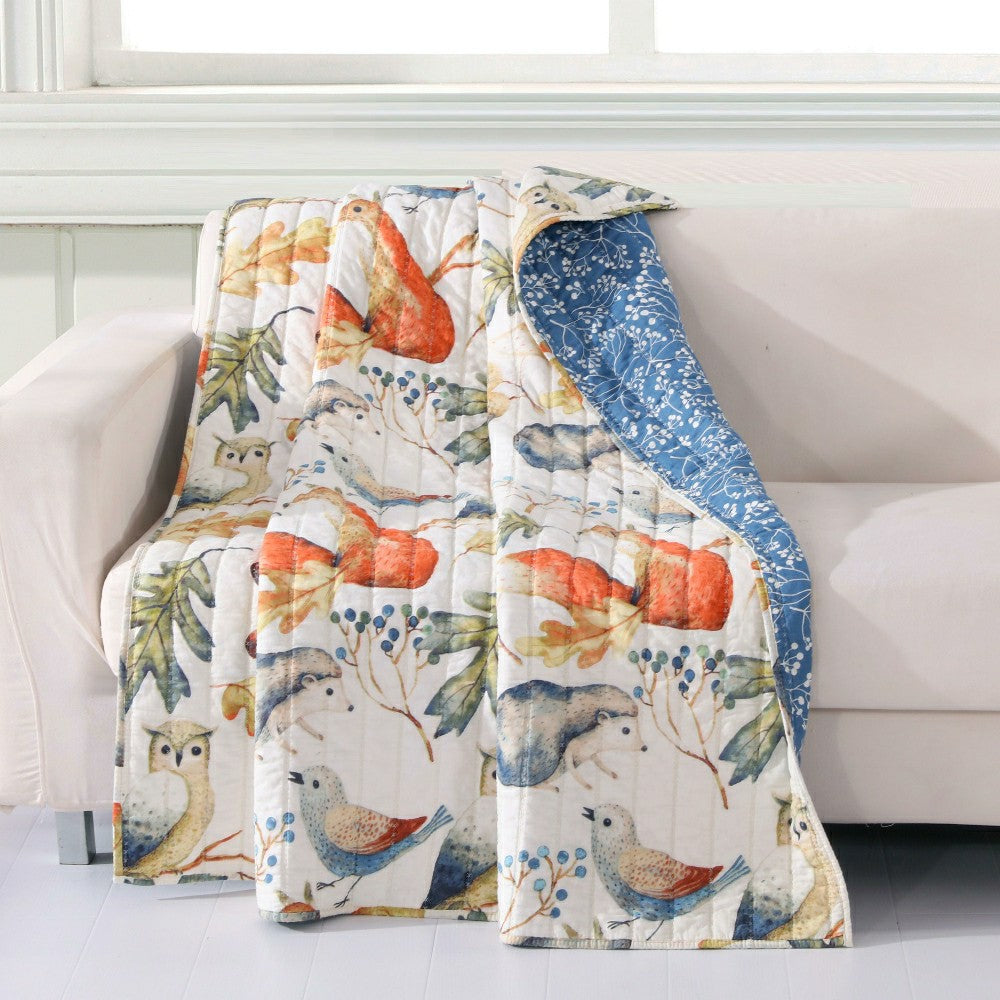 Plow & Hearth Patterned Quilted Throw