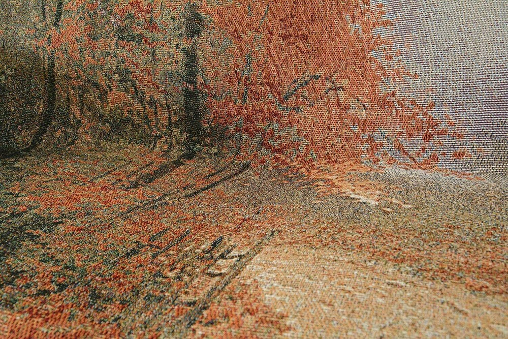 Plow & Hearth Autumn Authentic Tapestry Throw Blanket