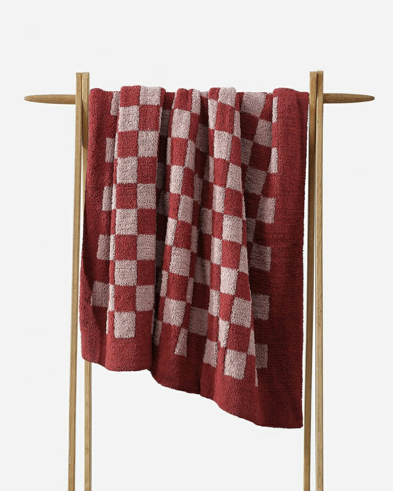Plow & Hearth Checkerboard Throw