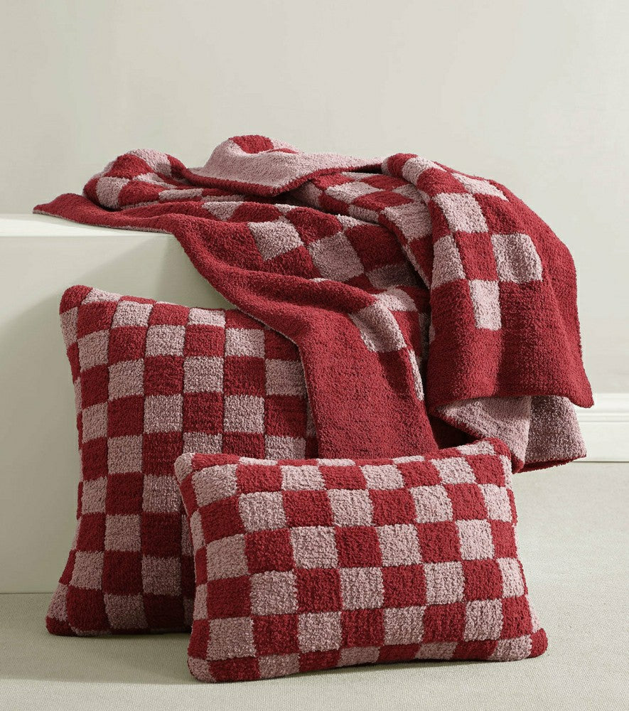 Plow & Hearth Checkerboard Throw
