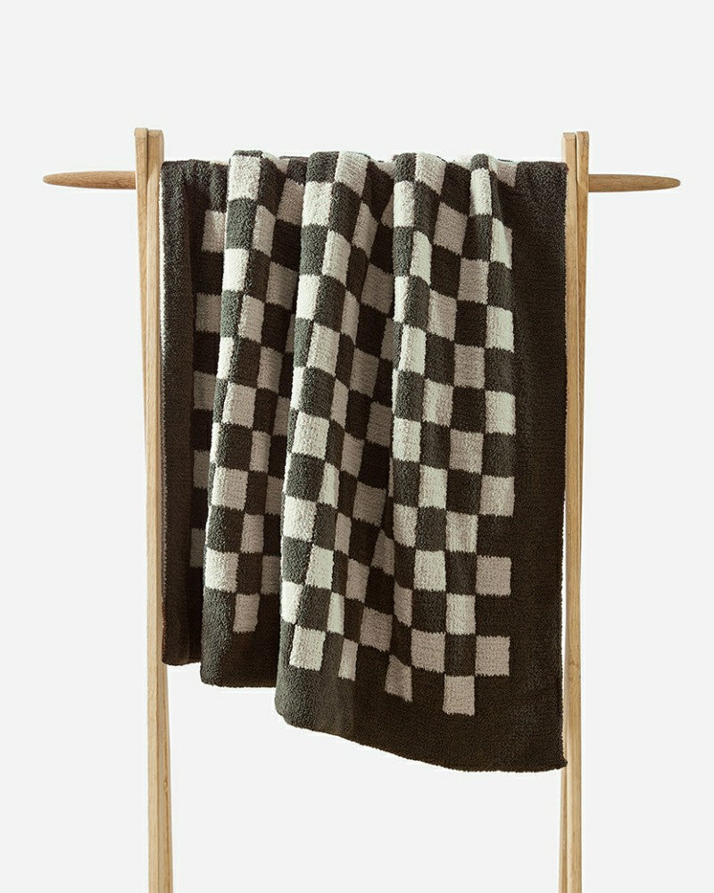 Plow & Hearth Checkerboard Throw