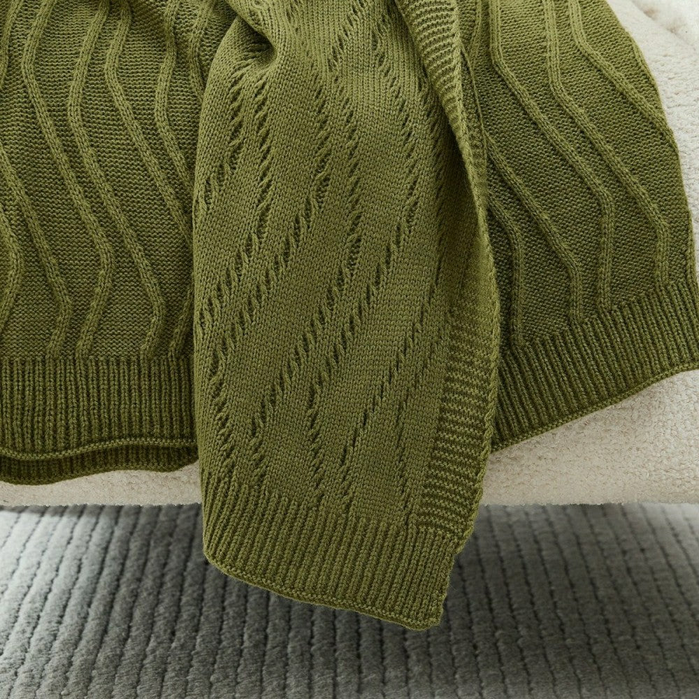 Plow & Hearth Shadow Bloom Throw