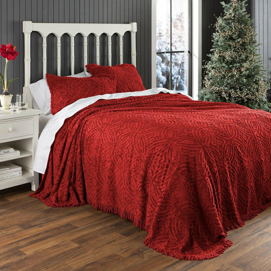 Plow & Hearth Wedding Ring Tufted Chenille Sham