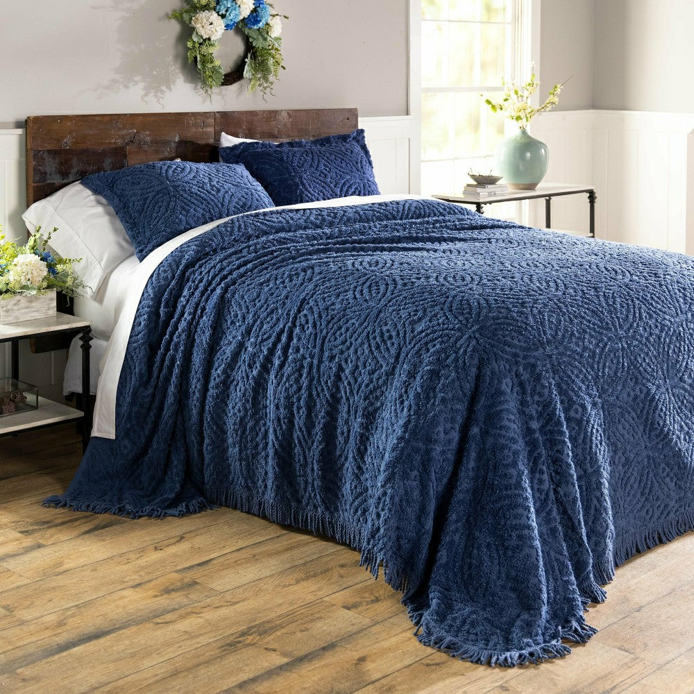 Plow & Hearth Wedding Ring Tufted Chenille Sham