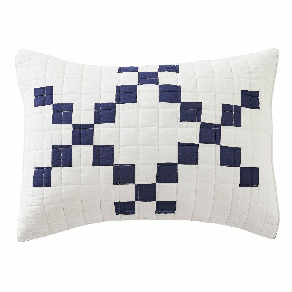 Plow & Hearth Irish Chain Patchwork Cotton Quilt Set