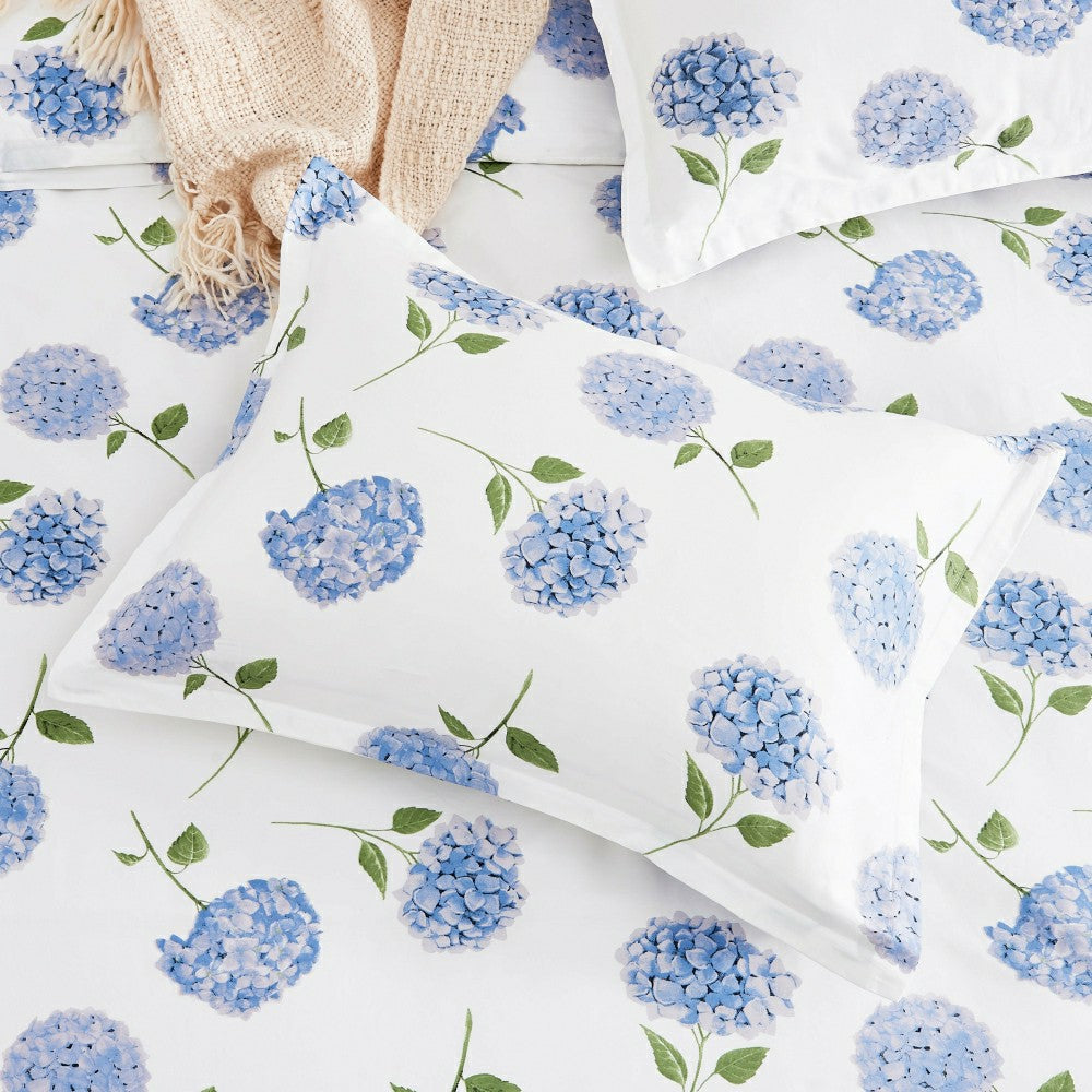 Plow & Hearth Hydrangea Printed Duvet Set