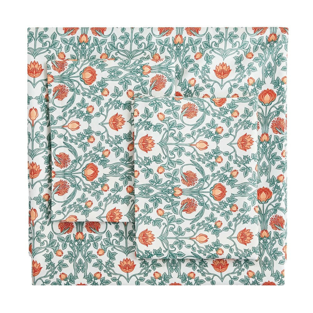 Plow & Hearth Arts & Crafts Floral Printed Duvet Set