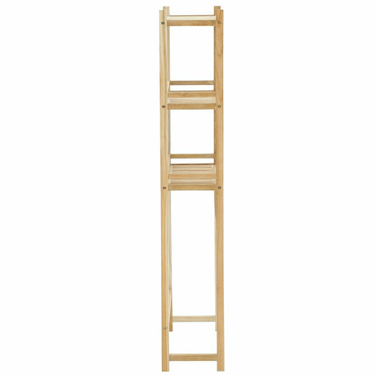 Plow & Hearth Savannah Natural Teak Bathroom Indoor/Outdoor Toilet Storage Rack