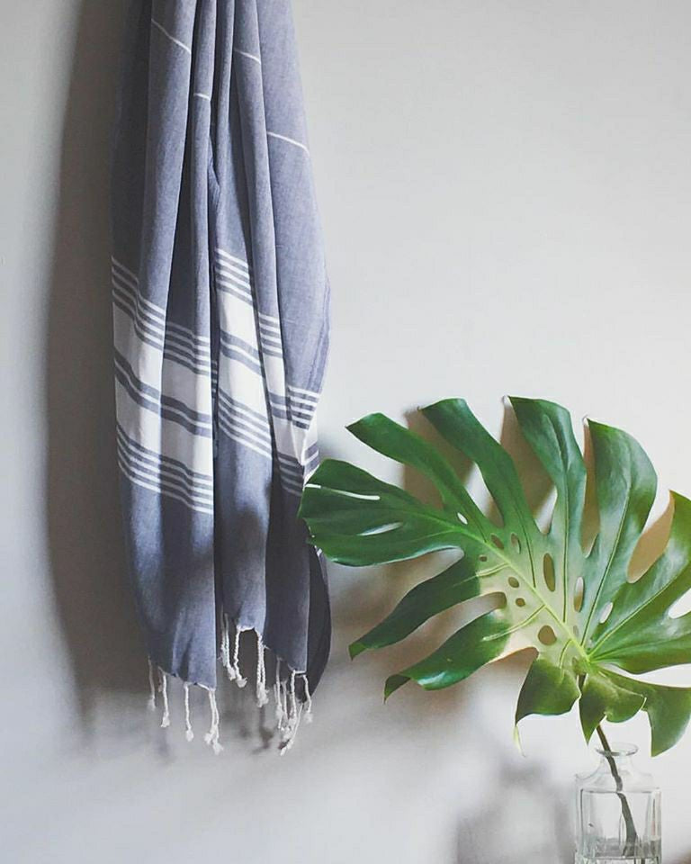 Plow & Hearth Le Boulou Towel - Blue