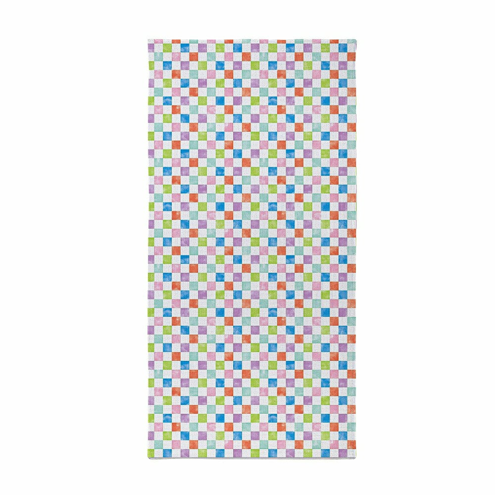 Plow & Hearth Stripes and Checkers Quick Dry Towel and Matching Carrying Case, 60" x