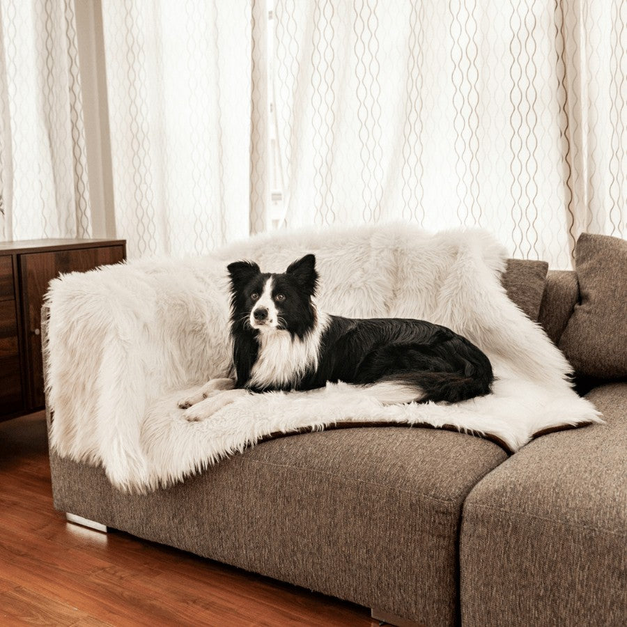 Plow & Hearth PupProtector™ Waterproof Throw Blanket - Polar White