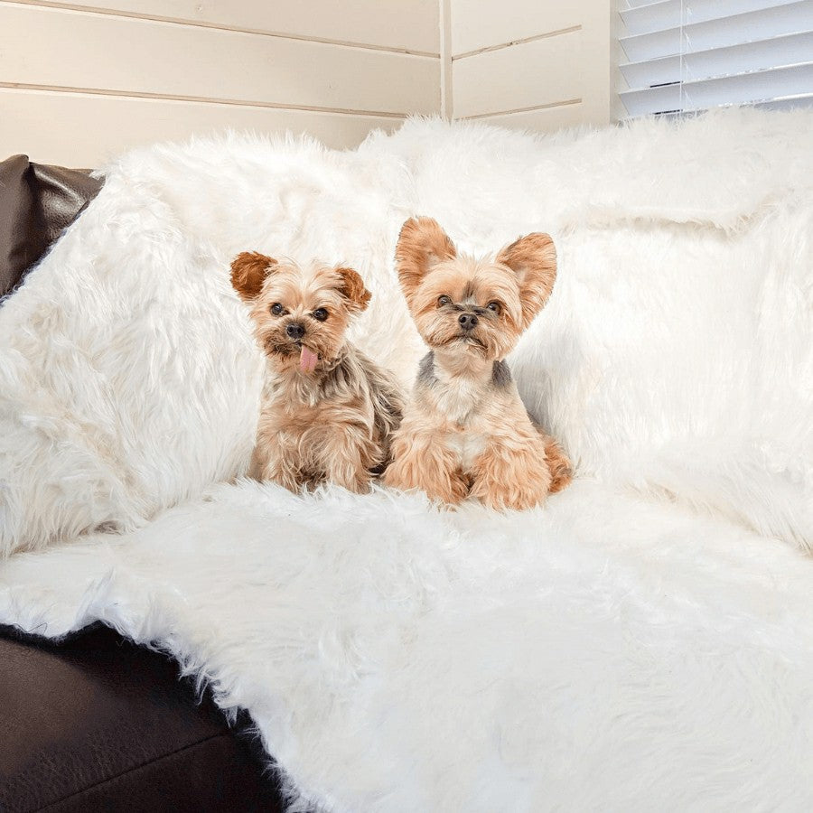 Plow & Hearth PupProtector™ Waterproof Throw Blanket - Polar White