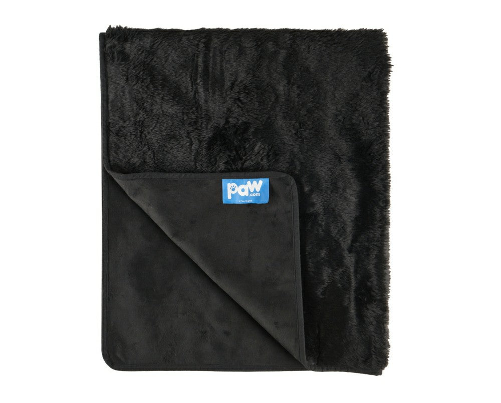 Plow & Hearth PupProtector™ Short Fur Waterproof Throw Blanket - Midnight Black