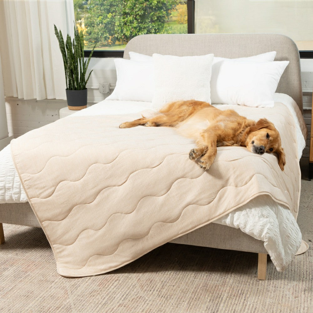 Plow & Hearth PupChill™ Cooling Waterproof Blanket - Arctic Sand