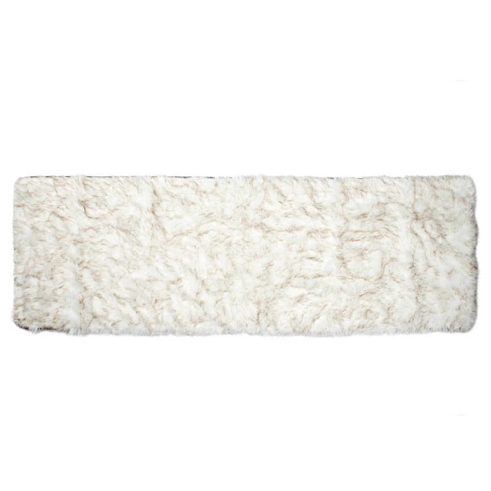 Plow & Hearth PupProtector™ Waterproof Bed Runner - White with Brown Accents