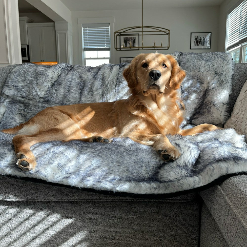 Plow & Hearth PupProtector™ Luxe Waterproof Faux Fur Blanket