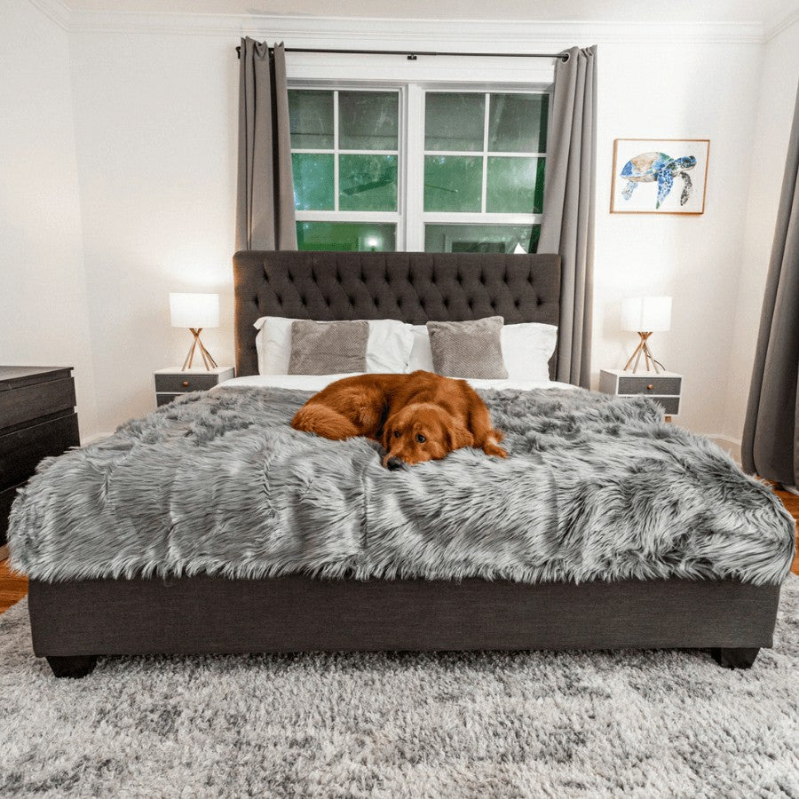 Plow & Hearth PupProtector™ Waterproof Throw Blanket - Charcoal Grey