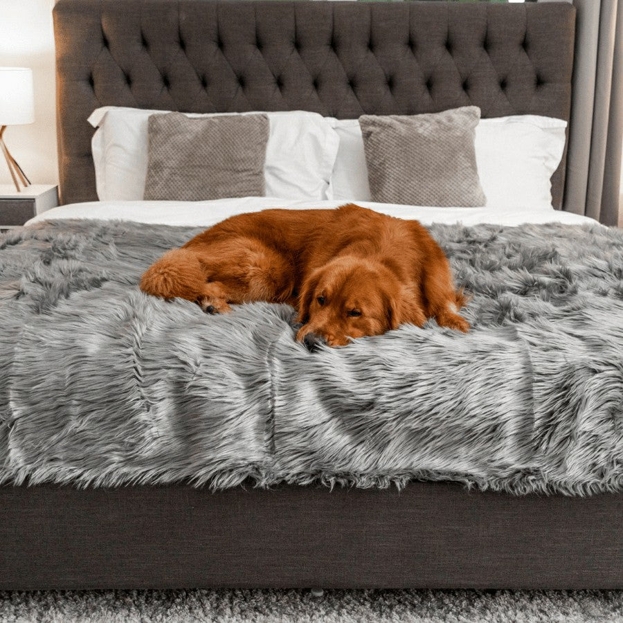 Plow & Hearth PupProtector™ Waterproof Throw Blanket - Charcoal Grey