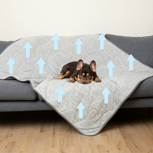 Plow & Hearth PupChill™ Cooling Waterproof Blanket - Arctic Grey