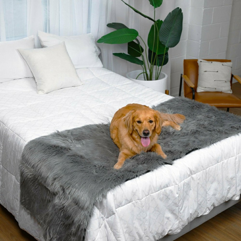 Plow & Hearth PupProtector™ Waterproof Bed Runner - Charcoal Grey