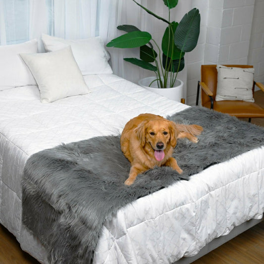 Plow & Hearth PupProtector™ Waterproof Bed Runner - Charcoal Grey