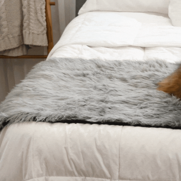 Plow & Hearth PupProtector™ Waterproof Bed Runner - Charcoal Grey
